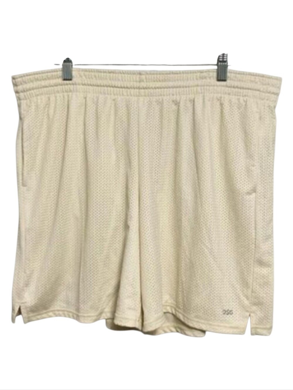 DSG Light Sand Mid Rise With Pockets Running Shorts Size XL Relaxed Fit